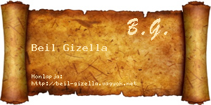 Beil Gizella névjegykártya